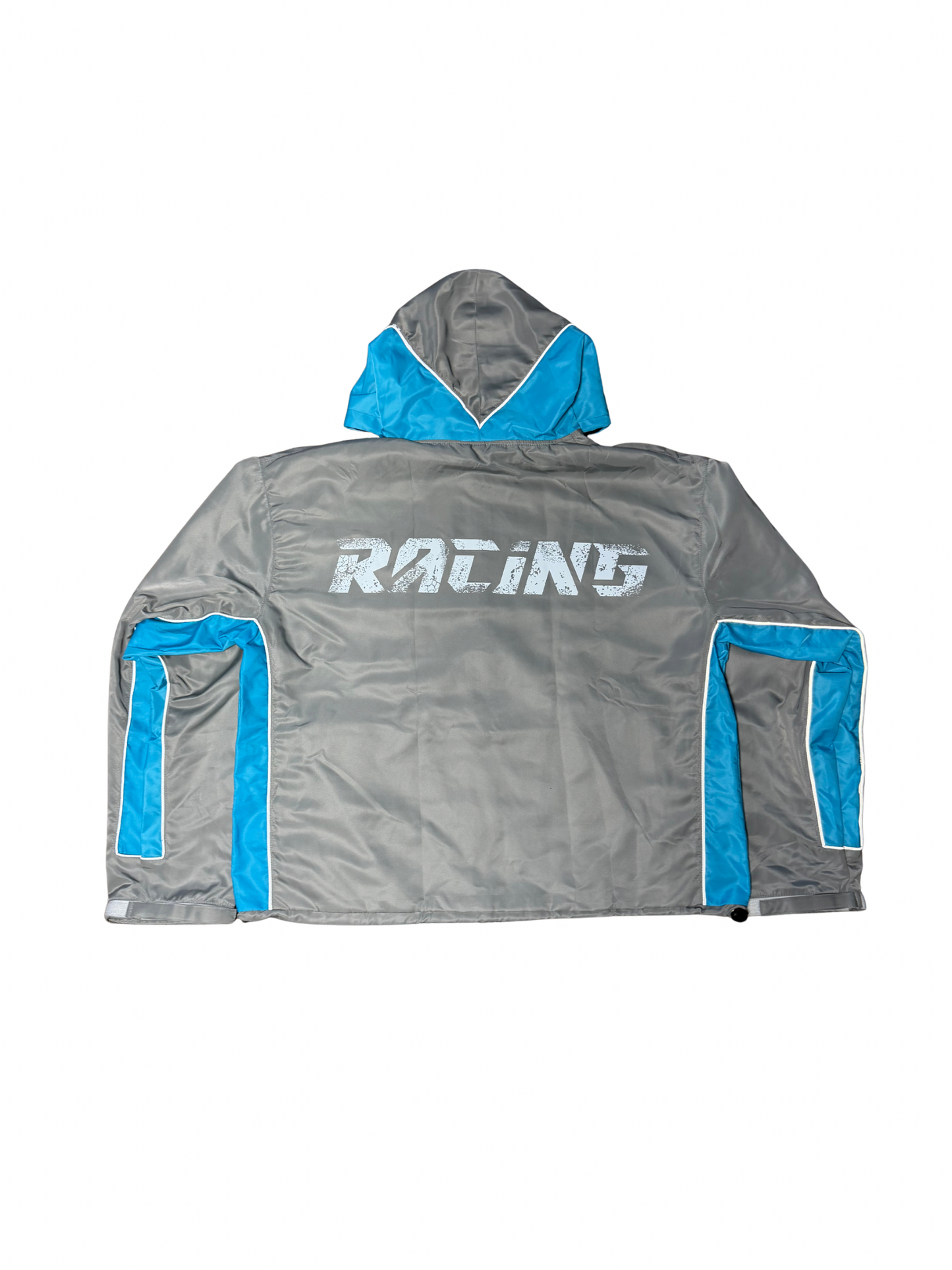 GREY WINDBREAKER JACKET