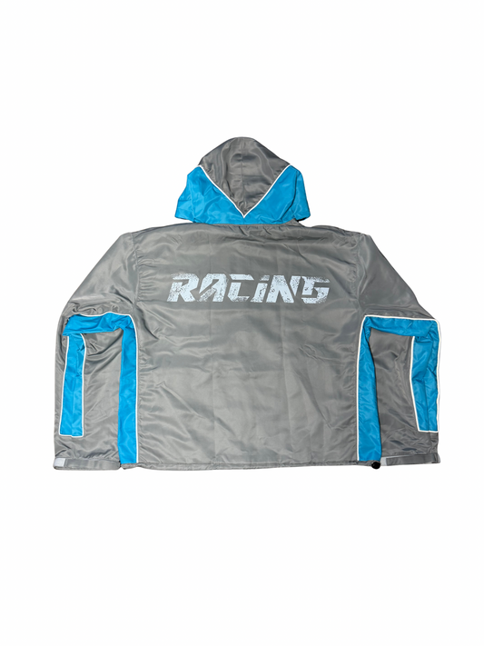 GREY WINDBREAKER JACKET