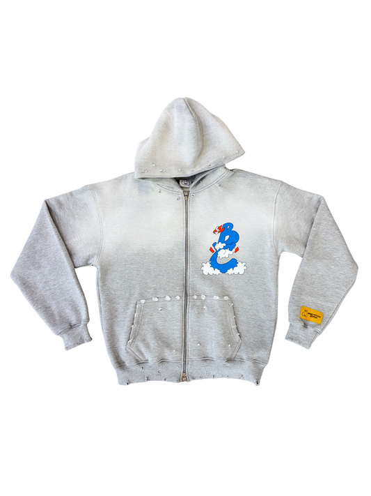 GREY SB HOODIE