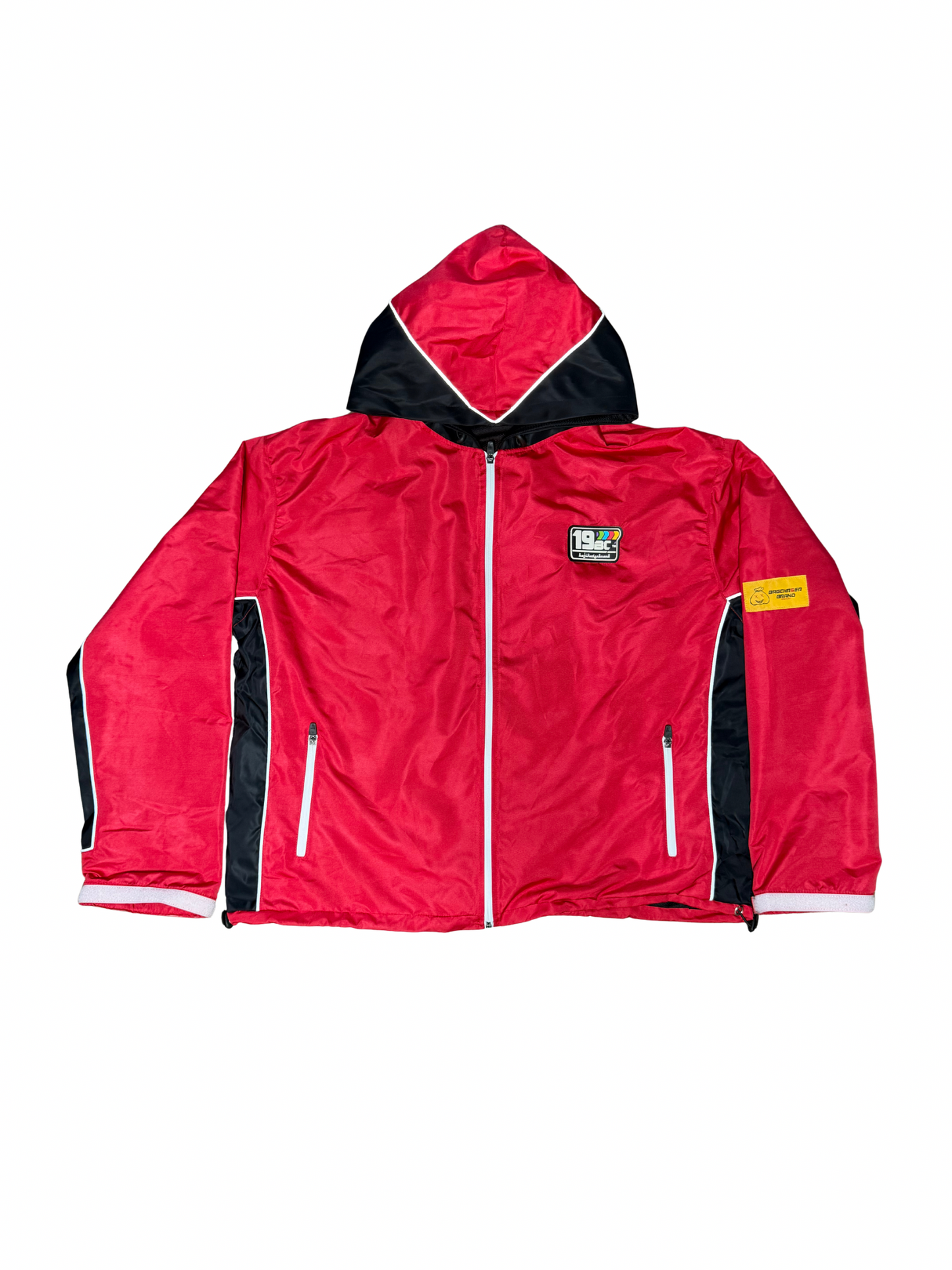 RED WINDBREAKER JACKET