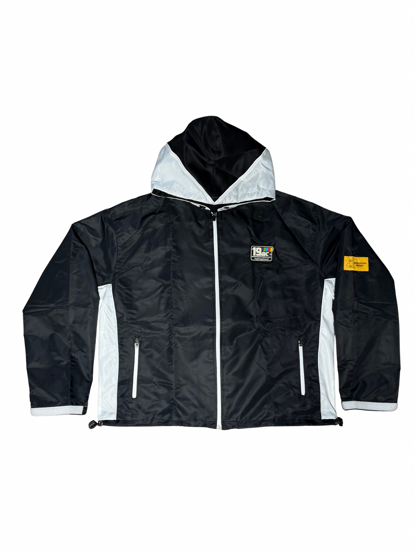 BLACK WINDBREAKER JACKET