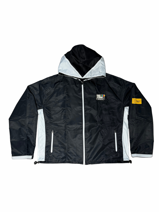 BLACK WINDBREAKER JACKET