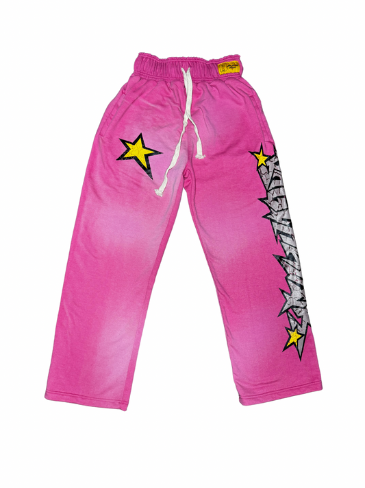 PINK CRUMBLE SWEATPANTS